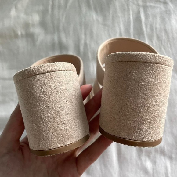 H&M Beige / Pale Pink Strappy Heeled Sandals - Picture 5 of 8